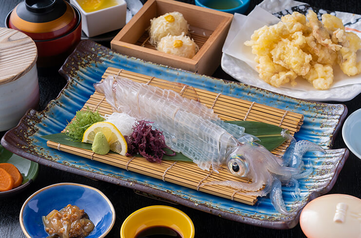 いか活き造り定食