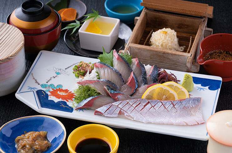 Qサバのお造り定食